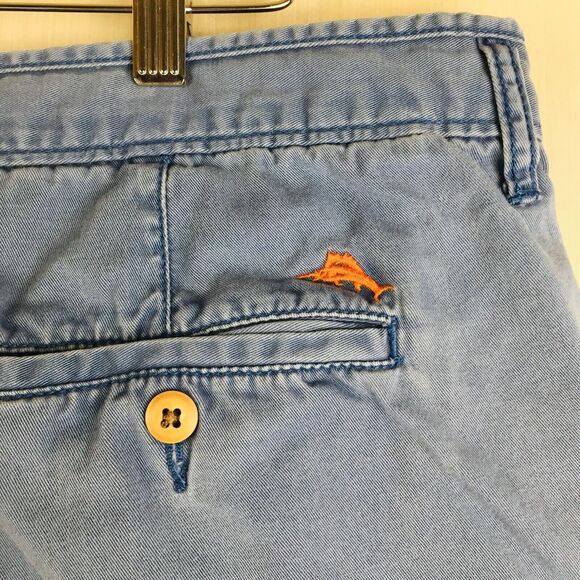 TOMMY BAHAMA Men's Blue Chino Cotton Flat Front Relax Shorts Vacation Resort 40 - Picture 7 of 12
